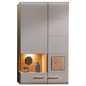 Hom`in ZÁVESNÁ VITRÍNA, farba duba, 80/136/37 cm vyobraziť