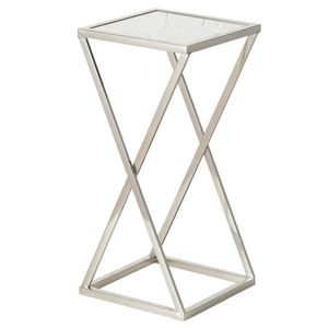 PRÍRUČNÝ STOLÍK, strieborná vyobraziť