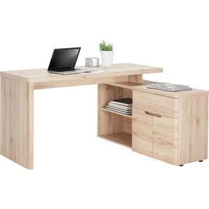 Venda ROHOVÝ PÍSACÍ STÔL, dub San Remo, 140/117, 5/77 cm vyobraziť