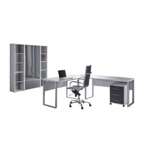 MID.YOU KANCELÁRIA, sivá, antracitová s vysokým leskom, vyobraziť