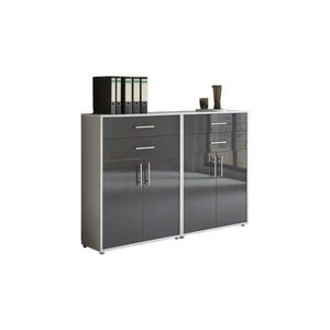 MID.YOU SKRINKA NA DOKUMENTY, sivá, antracitová s vysokým leskom, 168, 8/113, 6/33 cm vyobraziť