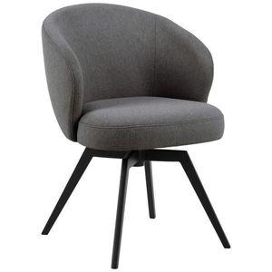 MID.YOU STOLIČKA S PODRÚČKAMI, oceľ, štruktúra, sivá, čierna vyobraziť