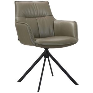 Novel STOLIČKA S PODRÚČKAMI, čierna, olivovozelená vyobraziť