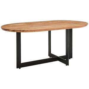 MID.YOU KONFERENČNÝ STOLÍK, prírodná farba, čierna, drevo, kov, 105/45/60 cm vyobraziť