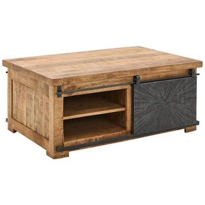 Ambia Home KONFERENČNÝ STOLÍK, prírodná farba, čierna, drevo, kov, 110/70/45 cm vyobraziť