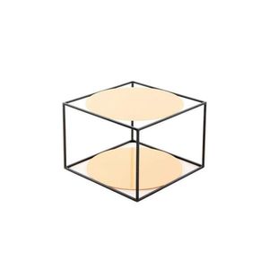 PRÍRUČNÝ STOLÍK, oranžová, čierna vyobraziť