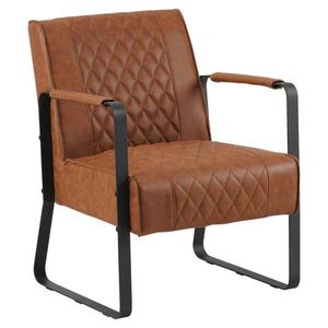 MID.YOU KRESLO, textil, kov, koňaková vyobraziť