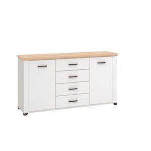 Landscape KOMODA, biela, dub artisan, 161/86/41 cm vyobraziť