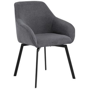 MID.YOU STOLIČKA S PODRÚČKAMI, oceľ, štruktúra, sivá vyobraziť