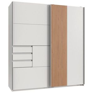 MID.YOU ŠAT. SKRIŇA S POSUV. DVERAMI, biela, dub artisan, 180/198/65 cm vyobraziť