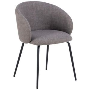 MID.YOU STOLIČKA S PODRÚČKAMI, oceľ, štruktúra, svetlosivá vyobraziť