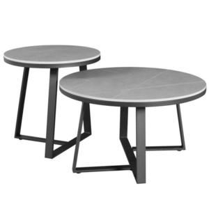 MID.YOU KONFERENČNÝ STOLÍK, sivá, kameň, 69/40 cm vyobraziť