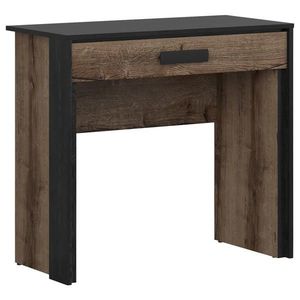 KONZOLOVÝ STOLÍK, čierna, farba duba, kompozitné drevo, 85/41/77 cm vyobraziť