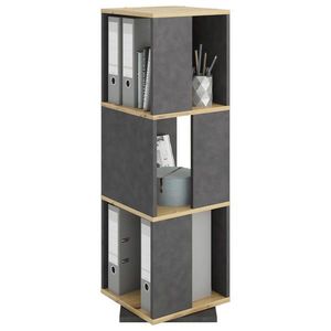 MID.YOU REGÁL, tmavosivá, dub artisan, 34/108/34 cm vyobraziť