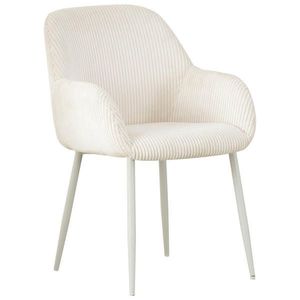 Xora STOLIČKA S PODRÚČKAMI, železo, kord, biela vyobraziť