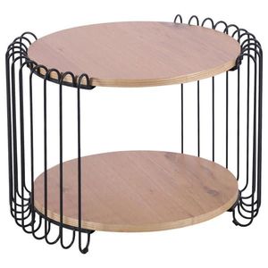 Stylife KONFERENČNÝ STOLÍK, čierna, farba duba, drevo, kov, kompozitné drevo, 60/60/48 cm vyobraziť