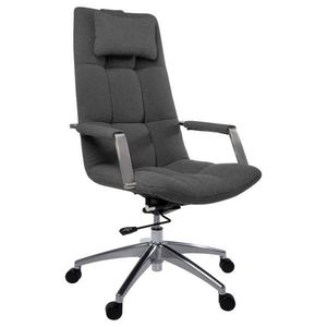 Novel KANCELÁRSKE KRESLO, látka Teddy, tmavosivá vyobraziť
