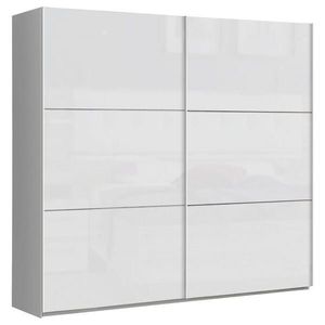 home24 ŠAT. SKRIŇA S POSUV. DVERAMI, biela, biela s vysokým leskom, 220/209, 7/61, 2 cm vyobraziť