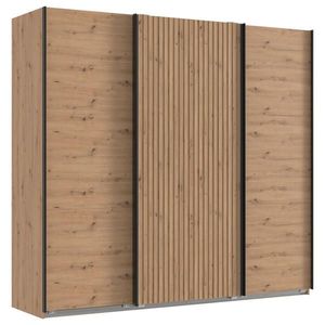 MID.YOU ŠAT. SKRIŇA S POSUV. DVERAMI, dub artisan, 250/216/65 cm vyobraziť