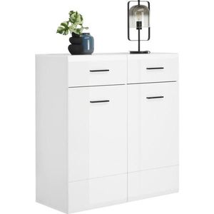 Hom`in SKRINKA NA TOPÁNKY, antracitová, biela, 100/104/42 cm vyobraziť