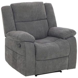 P & B TV KRESLO, textil, sivá vyobraziť