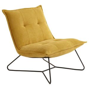 MID.YOU KRESLO, kov, textil, žltá vyobraziť