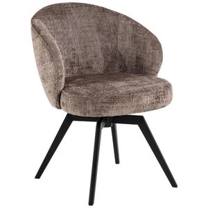 MID.YOU STOLIČKA S PODRÚČKAMI, oceľ, štruktúra, hnedá, čierna vyobraziť