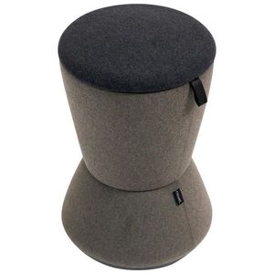 Novel KANC. STOLIČKA BEZ OPERADLA tkaná textília sivá, čierna vyobraziť