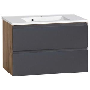 Held SKRINKA S UMÝVADLOM, sivá, dub wotan, 80 cm vyobraziť