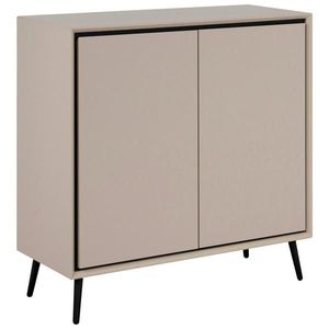 Livetastic KOMODA, čierna, piesková, 90/90/38 cm vyobraziť