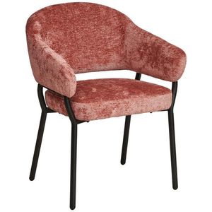 MID.YOU STOLIČKA S PODRÚČKAMI, železo, mikrovlákno, pink vyobraziť