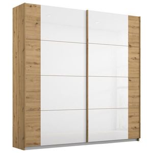 Rauch Möbel ŠAT. SKRIŇA S POSUV. DVERAMI, biela, dub artisan, 181/210/62 cm vyobraziť