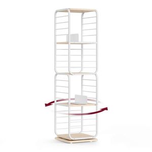 Boxxx NÁSTENNÁ KNIŽNICA, biela, béžová, uhlíková oceľ, 43/158/43 cm vyobraziť