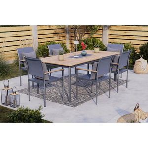 Ambia Garden ZOSTAVA ZÁHRADNÉHO NÁBYTKU drevo, kov vyobraziť