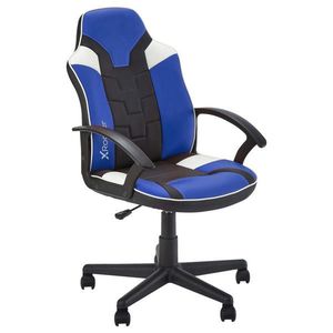 X Rocker HERNÁ STOLIČKA, vzhľad kože, modrá, čierna vyobraziť