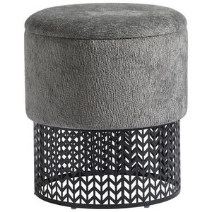 MID.YOU TABURETKA, kov, textil, kompozitné drevo, 40/44/40 cm vyobraziť