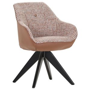 Novel STOLIČKA S PODRÚČKAMI, ženilka, vzhľad kože, čierna, biela, terakotová vyobraziť