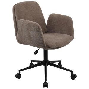 MID.YOU OTOČNÁ STOLIČKA, tkaná textília, hnedá vyobraziť