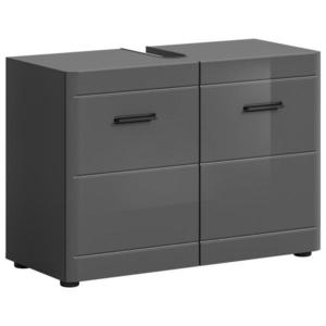 MID.YOU SKRINKA POD UMÝVADLO, sivá farba s vysokým leskom, sivá, 80/56/34 cm vyobraziť