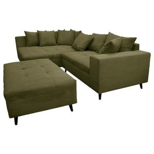 MID.YOU ROHOVÁ SEDACIA SÚPRAVA, textil, olivovozelená vyobraziť