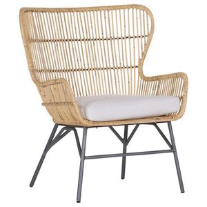 Landscape KRESLO UŠIAK, drevo, kov, textil, prírodná farba, čierna, biela vyobraziť