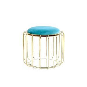 Kayoom PRÍRUČNÝ STOLÍK, tyrkysová, zlatá vyobraziť