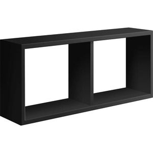 Xora NÁSTENNÝ REGÁL, čierna vyobraziť