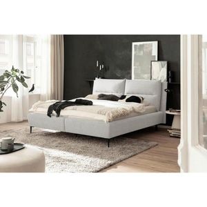 MID.YOU ČALÚNENÁ POSTEĽ, 180/200 cm, svetlosivá vyobraziť