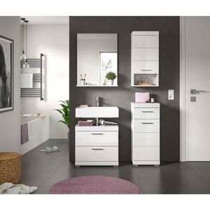 MID.YOU KÚPEĽŇA biela s vysokým leskom vyobraziť