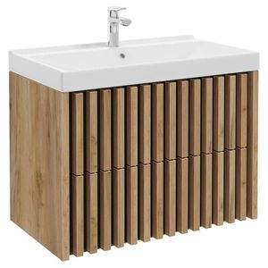 MID.YOU SKRINKA S UMÝVADLOM, čierna, farba duba, farba duba, 81 cm vyobraziť