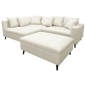 MID.YOU ROHOVÁ SEDACIA SÚPRAVA, textil, svetlosivá vyobraziť