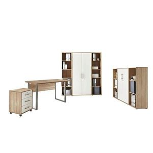 MID.YOU KANCELÁRIA, biela, dub sonoma, vyobraziť