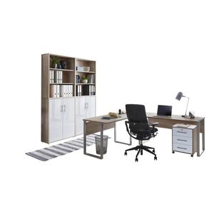 MID.YOU KANCELÁRIA, biela, dub sonoma, vyobraziť