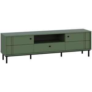 Carryhome NÍZKA KOMODA, zelená, 170/49, 2/37 cm vyobraziť